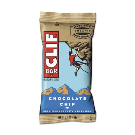Clif Bar & Co CLIF Bar, ENERGY BAR, CHOCOLATE CHIP, 2.4 OZ, 12PK 160004